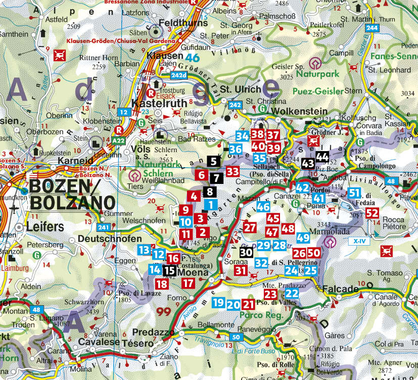Weitere Ansicht: ROTHER Wanderführer Dolomiten - Fassatal. 52 Touren - mit Rosengarten, Langkofel, Sella und Marmolada | Franz Hauleitner