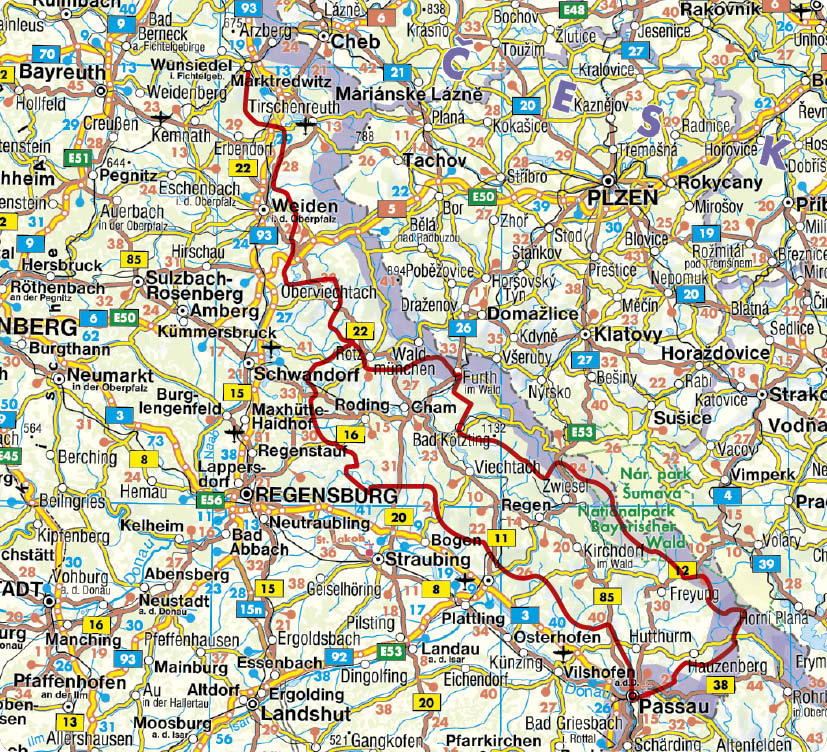 Weitere Ansicht: ROTHER Wanderführer Goldsteig. Alle Etappen der Nord- und der Südroute von Marktredwitz nach Passau | Eva Krötz