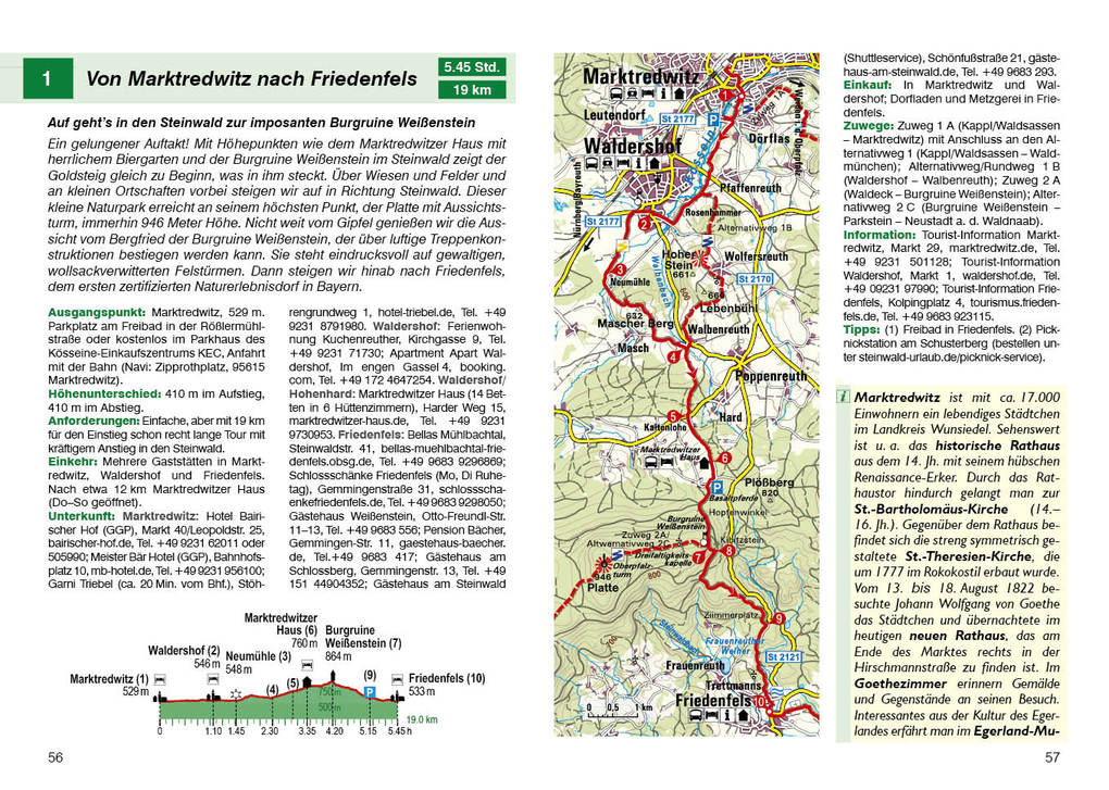 Weitere Ansicht: ROTHER Wanderführer Goldsteig. Alle Etappen der Nord- und der Südroute von Marktredwitz nach Passau | Eva Krötz
