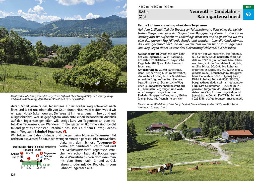 Weitere Ansicht: ROTHER Wanderführer Tegernsee, Schliersee, Spitzingsee. 60 Touren in den Bayerischen Voralpen zwischen Isar und Inn | Heinrich Bauregger