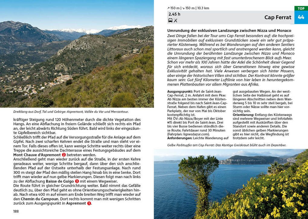 Weitere Ansicht: ROTHER Wanderführer Côte d'Azur - mit Nationalpark Calanques: 50 Touren zwischen Meer und Bergen - von Marseille über Nizza bis Menton. | Michael Wellhausen