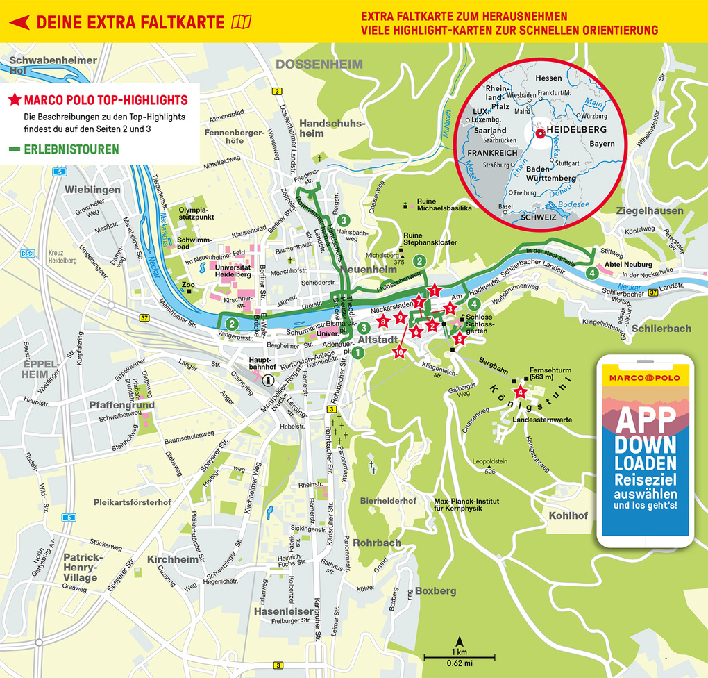 Weitere Ansicht: MARCO POLO Reiseführer Heidelberg | Marlen O`Brien, Christl Bootsma