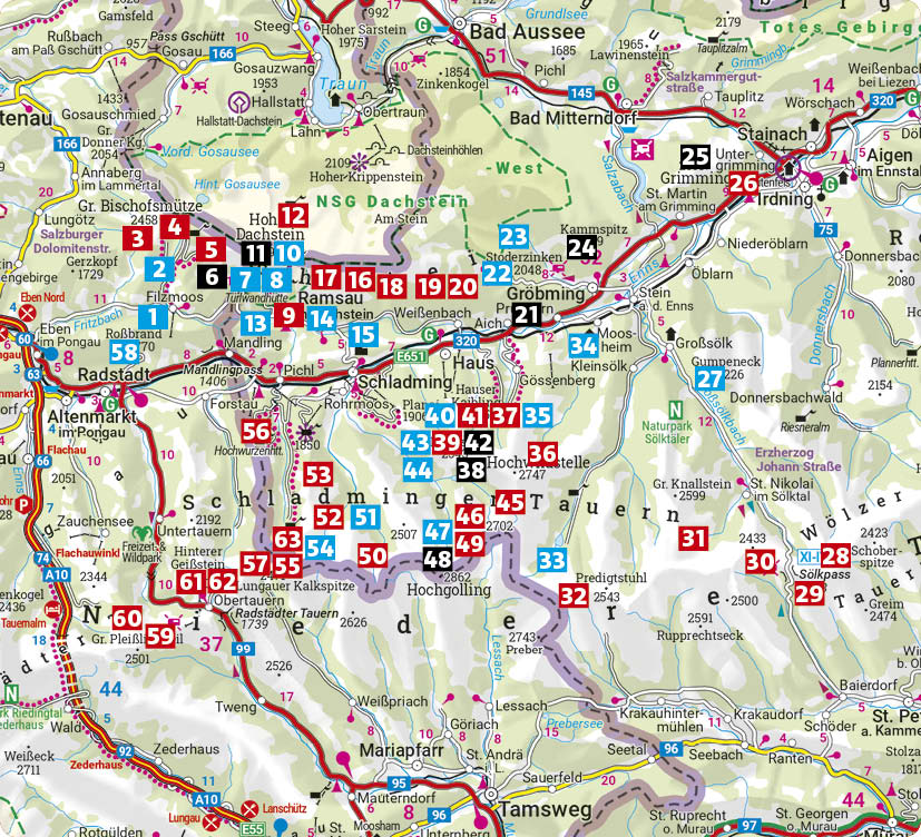 Weitere Ansicht: ROTHER Wanderführer Dachstein-Tauern Ost: Bischofsmütze bis Sölkpass. 63 Touren im Dachsteingebirge und in den Schladminger Tauern | Sepp Brandl, Marc Brandl