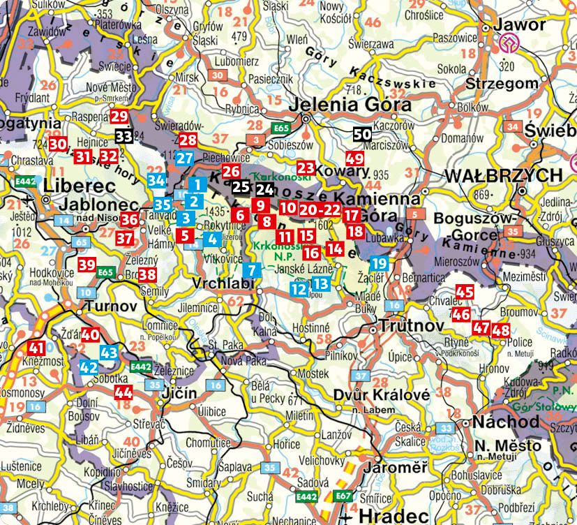 Weitere Ansicht: ROTHER Wanderführer Riesengebirge. 50 Touren | Kaj Kinzel, Franziska Rößner