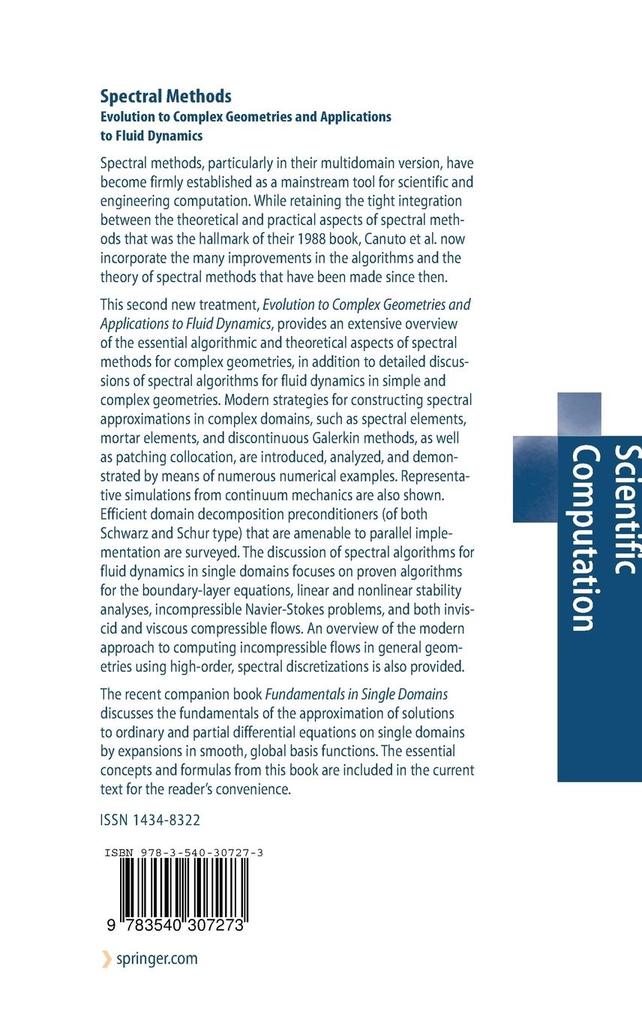 Weitere Ansicht: Spectral Methods | Claudio Canuto, M. Yousuff Hussaini, Alfio Quarteroni, Thomas A. Zang