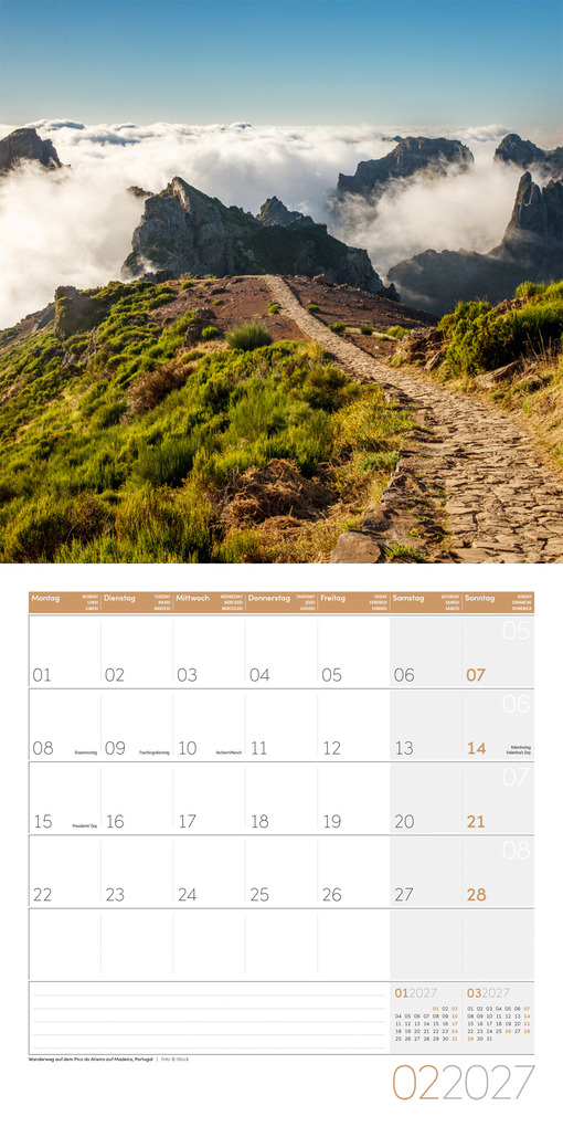 Weitere Ansicht: Traumpfade Kalender 2027 - 30x30 - Art12 | Ackermann Kunstverlag GmbH