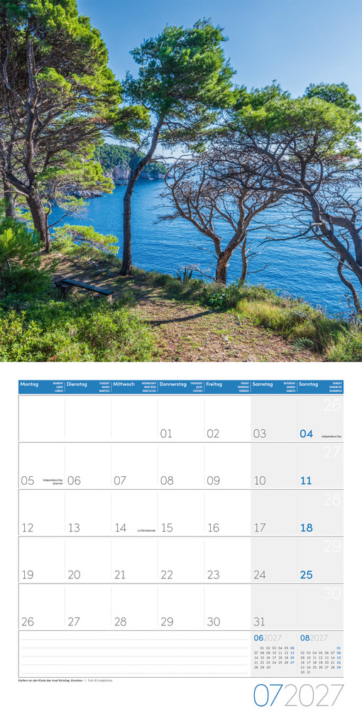 Weitere Ansicht: Traumpfade Kalender 2027 - 30x30 - Art12 | Ackermann Kunstverlag GmbH