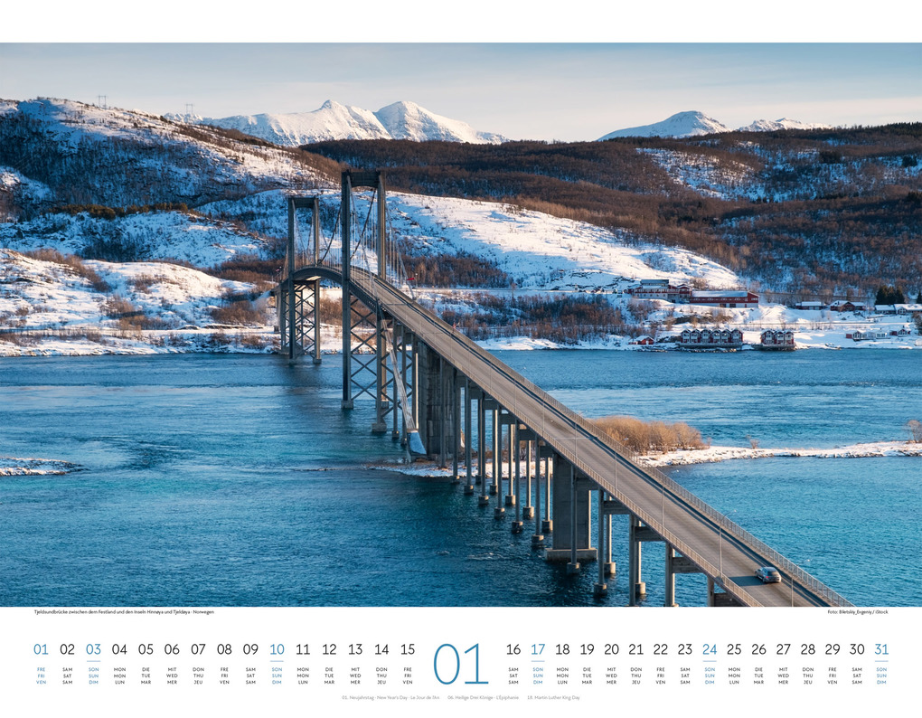 Weitere Ansicht: Brücken Kalender 2027 | Ackermann Kunstverlag GmbH