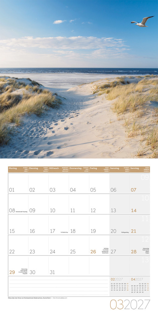 Weitere Ansicht: Am Meer Kalender 2027 - 30x30 - Art12 | Ackermann Kunstverlag GmbH