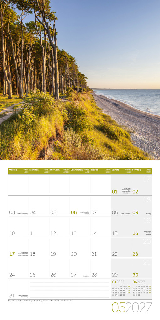 Weitere Ansicht: Am Meer Kalender 2027 - 30x30 - Art12 | Ackermann Kunstverlag GmbH