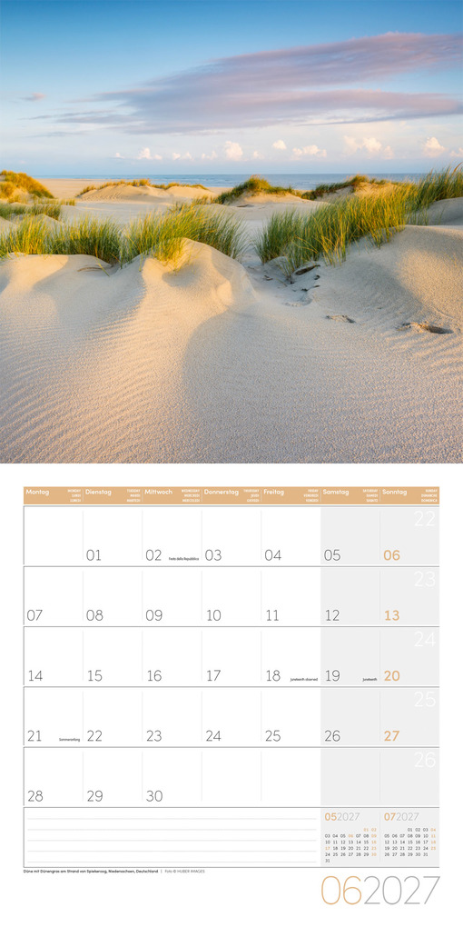 Weitere Ansicht: Am Meer Kalender 2027 - 30x30 - Art12 | Ackermann Kunstverlag GmbH