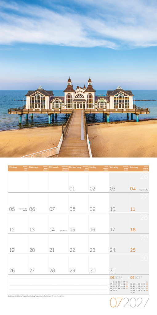 Weitere Ansicht: Am Meer Kalender 2027 - 30x30 - Art12 | Ackermann Kunstverlag GmbH