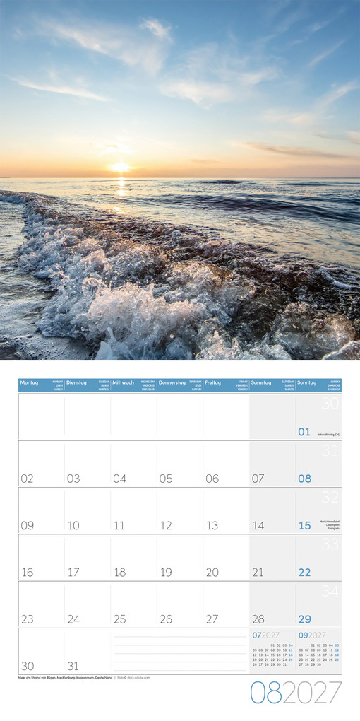 Weitere Ansicht: Am Meer Kalender 2027 - 30x30 - Art12 | Ackermann Kunstverlag GmbH