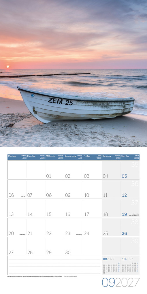 Weitere Ansicht: Am Meer Kalender 2027 - 30x30 - Art12 | Ackermann Kunstverlag GmbH