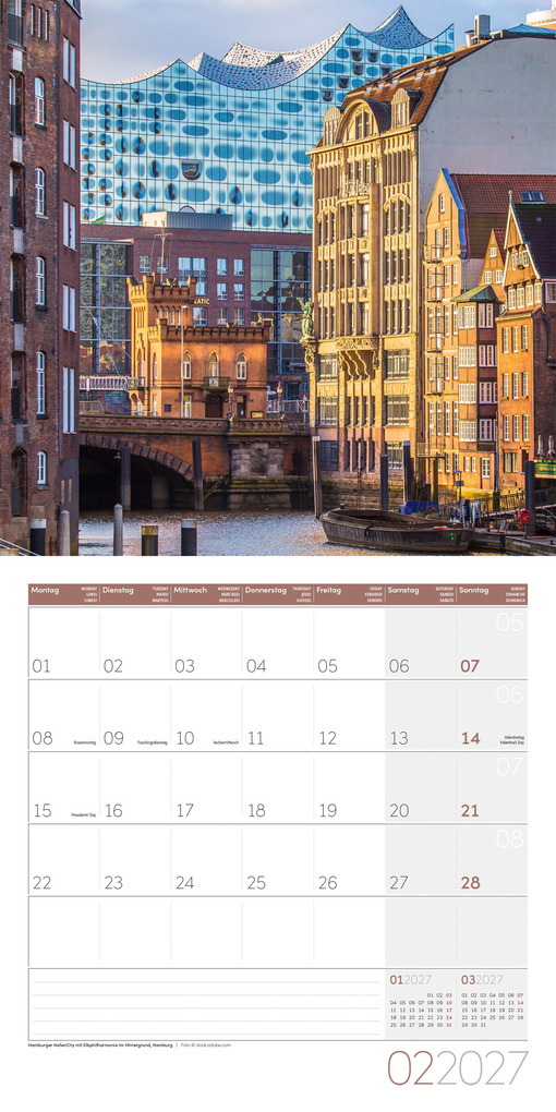 Weitere Ansicht: Deutschland Kalender 2027 - 30x30 - Art12 | Ackermann Kunstverlag GmbH