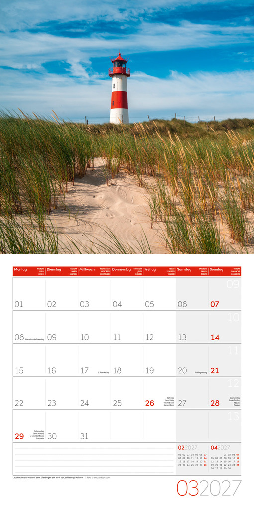 Weitere Ansicht: Deutschland Kalender 2027 - 30x30 - Art12 | Ackermann Kunstverlag GmbH