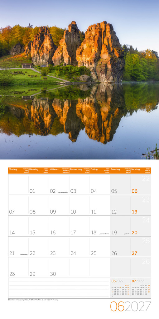 Weitere Ansicht: Deutschland Kalender 2027 - 30x30 - Art12 | Ackermann Kunstverlag GmbH