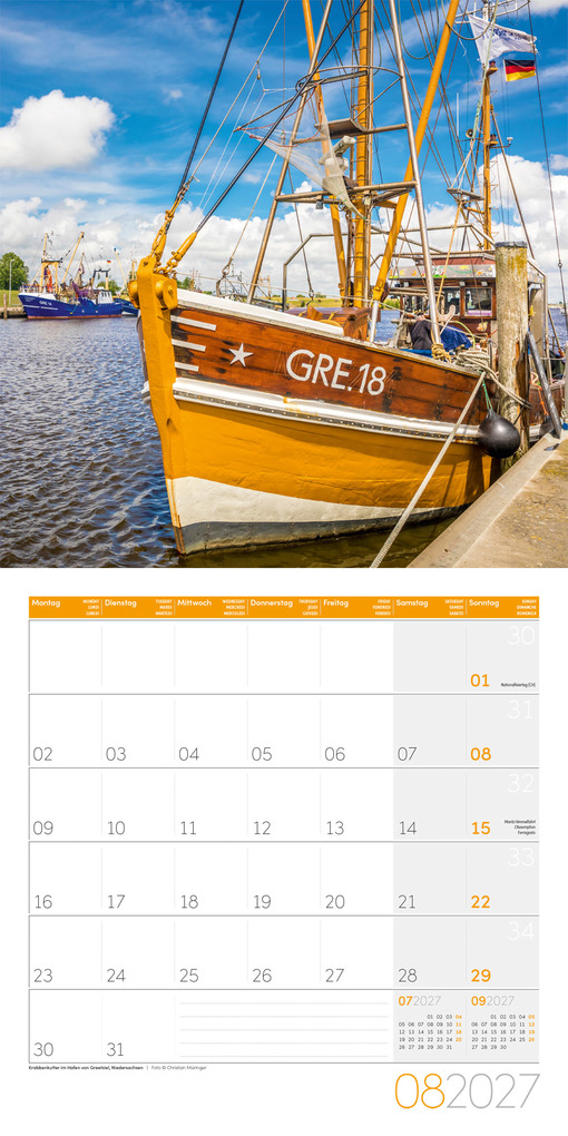 Weitere Ansicht: Deutschland Kalender 2027 - 30x30 - Art12 | Ackermann Kunstverlag GmbH