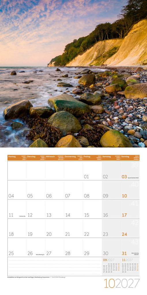 Weitere Ansicht: Deutschland Kalender 2027 - 30x30 - Art12 | Ackermann Kunstverlag GmbH