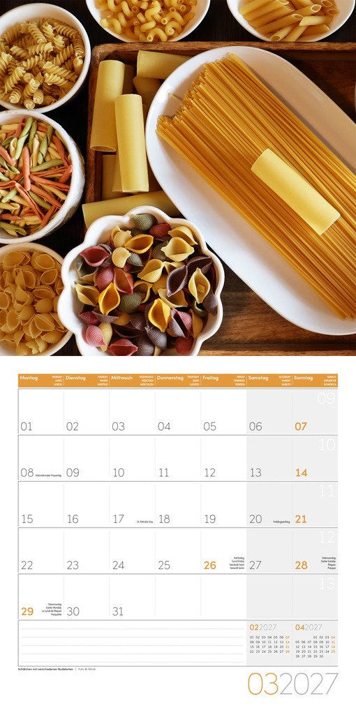 Weitere Ansicht: Food Kalender 2027 - 30x30 - Art12 | Ackermann Kunstverlag GmbH