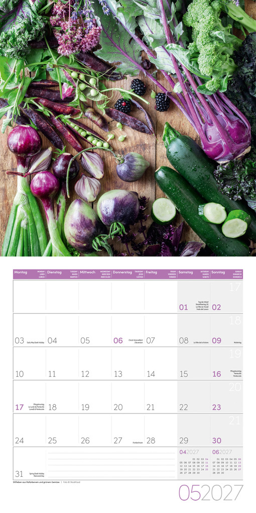 Weitere Ansicht: Food Kalender 2027 - 30x30 - Art12 | Ackermann Kunstverlag GmbH