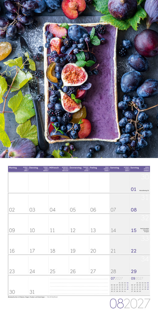 Weitere Ansicht: Food Kalender 2027 - 30x30 - Art12 | Ackermann Kunstverlag GmbH