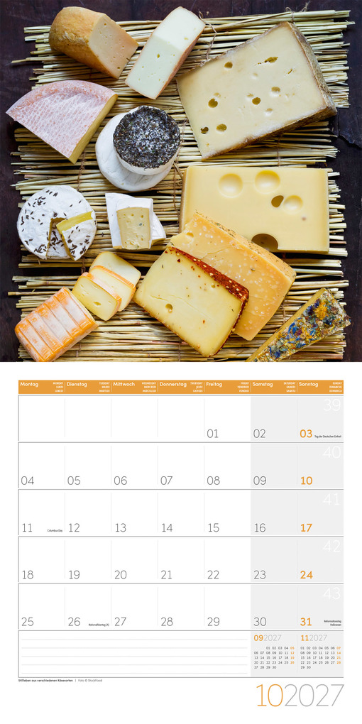 Weitere Ansicht: Food Kalender 2027 - 30x30 - Art12 | Ackermann Kunstverlag GmbH