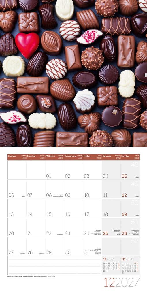 Weitere Ansicht: Food Kalender 2027 - 30x30 - Art12 | Ackermann Kunstverlag GmbH