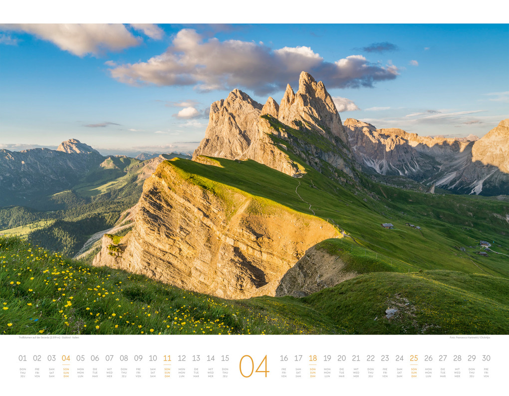 Weitere Ansicht: Bergwelt Dolomiten Kalender 2027 | Ackermann Kunstverlag GmbH