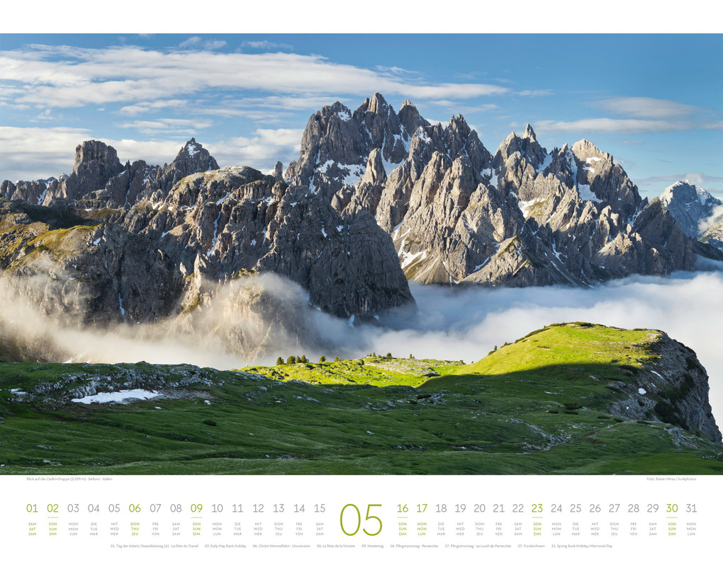 Weitere Ansicht: Bergwelt Dolomiten Kalender 2027 | Ackermann Kunstverlag GmbH