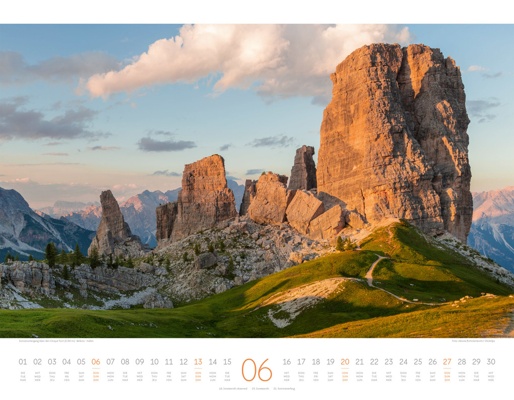 Weitere Ansicht: Bergwelt Dolomiten Kalender 2027 | Ackermann Kunstverlag GmbH