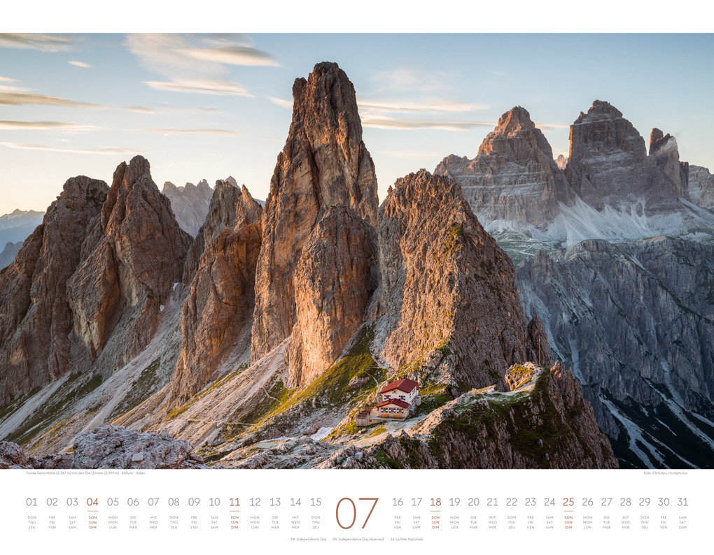 Weitere Ansicht: Bergwelt Dolomiten Kalender 2027 | Ackermann Kunstverlag GmbH