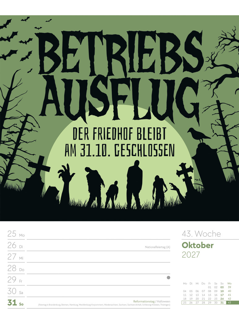 Weitere Ansicht: Klartext Sprüchekalender Wochenplaner 2027 | Ackermann Kunstverlag GmbH