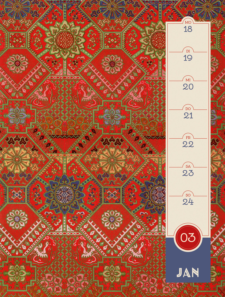 Weitere Ansicht: Patterns Wochenplaner Kalender 2027 | Ackermann Kunstverlag GmbH