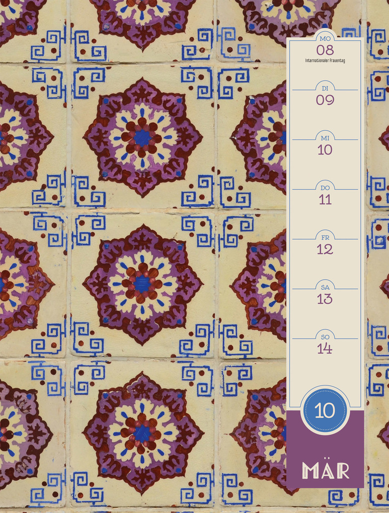 Weitere Ansicht: Patterns Wochenplaner Kalender 2027 | Ackermann Kunstverlag GmbH