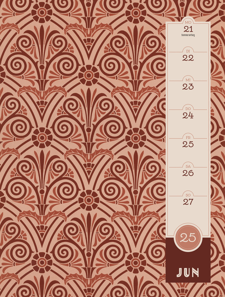 Weitere Ansicht: Patterns Wochenplaner Kalender 2027 | Ackermann Kunstverlag GmbH