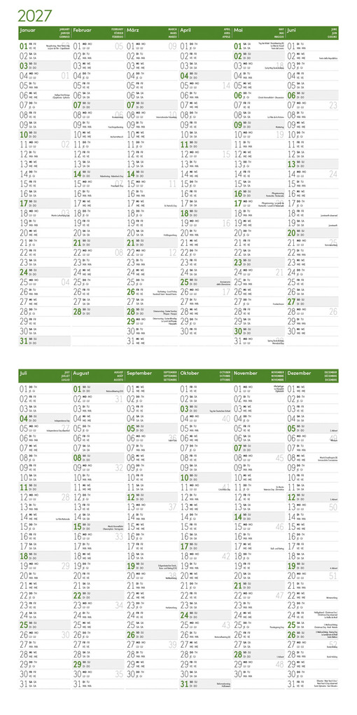 Weitere Ansicht: Igel Kalender 2027 - 30x30 - Art12 | Ackermann Kunstverlag GmbH