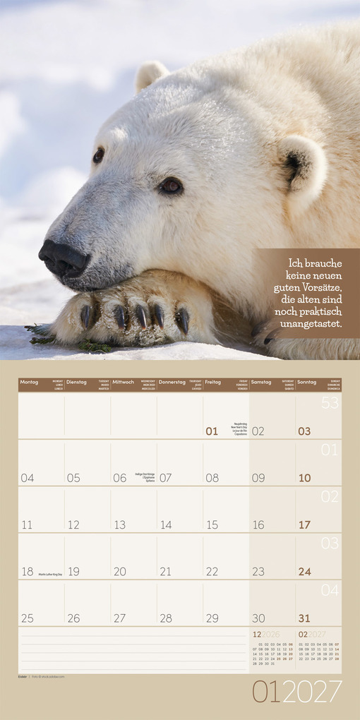 Weitere Ansicht: Keep Smiling Kalender 2027 - 30x30 - Art12 | Ackermann Kunstverlag GmbH