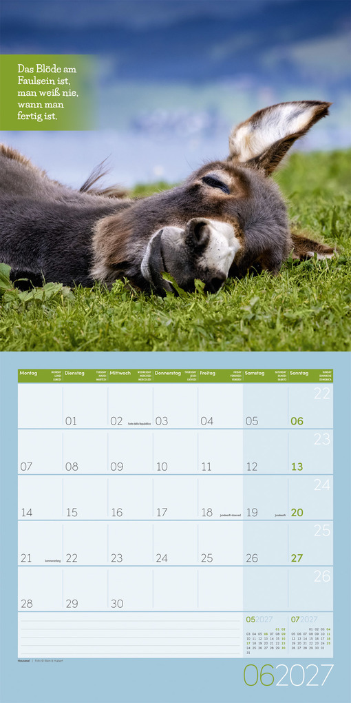 Weitere Ansicht: Keep Smiling Kalender 2027 - 30x30 - Art12 | Ackermann Kunstverlag GmbH