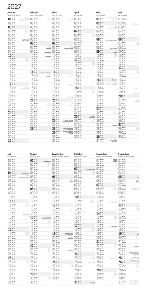 Weitere Ansicht: Animals Kalender 2027 - 30x30 - Art12 | Ackermann Kunstverlag GmbH