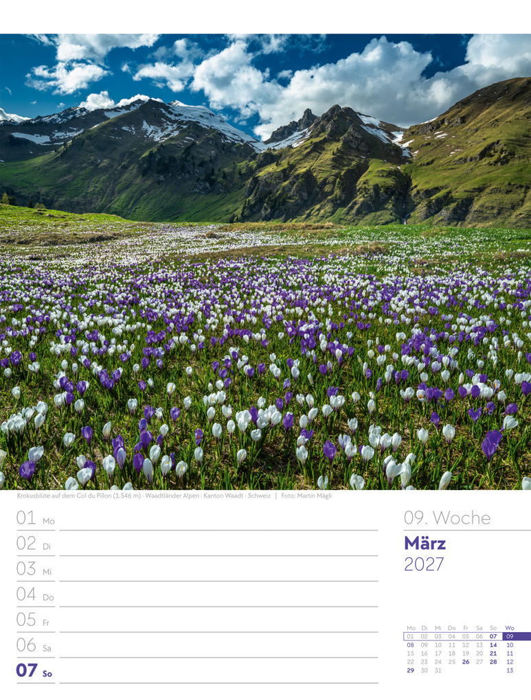 Weitere Ansicht: Faszination Alpenwelt Wochenplaner Kalender 2027 | Ackermann Kunstverlag GmbH