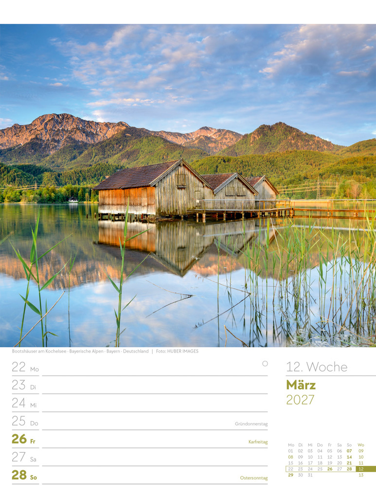 Weitere Ansicht: Faszination Alpenwelt Wochenplaner Kalender 2027 | Ackermann Kunstverlag GmbH