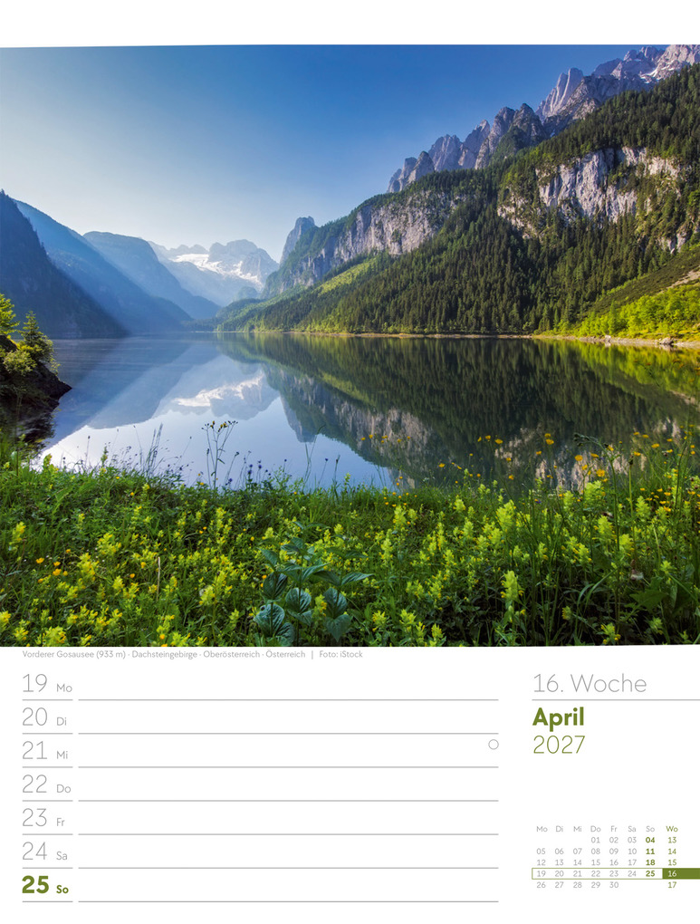 Weitere Ansicht: Faszination Alpenwelt Wochenplaner Kalender 2027 | Ackermann Kunstverlag GmbH