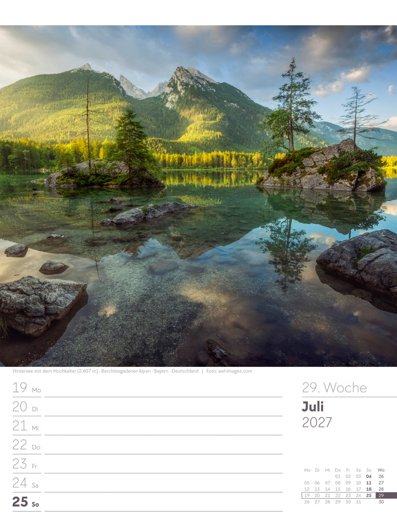 Weitere Ansicht: Faszination Alpenwelt Wochenplaner Kalender 2027 | Ackermann Kunstverlag GmbH
