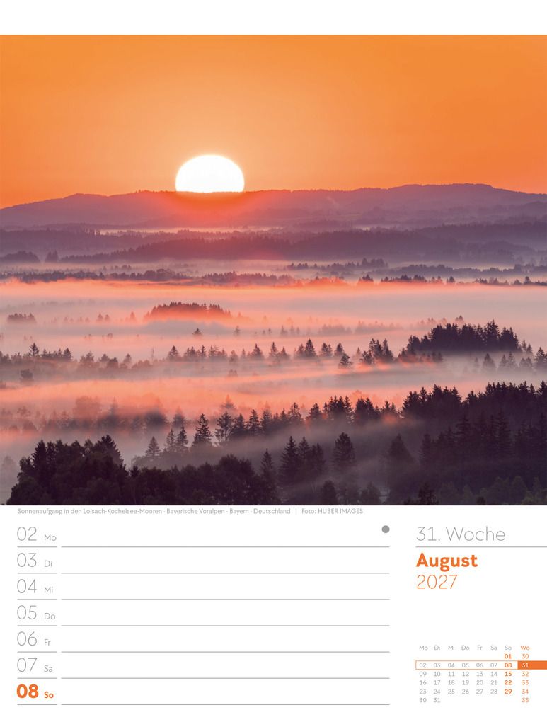 Weitere Ansicht: Faszination Alpenwelt Wochenplaner Kalender 2027 | Ackermann Kunstverlag GmbH