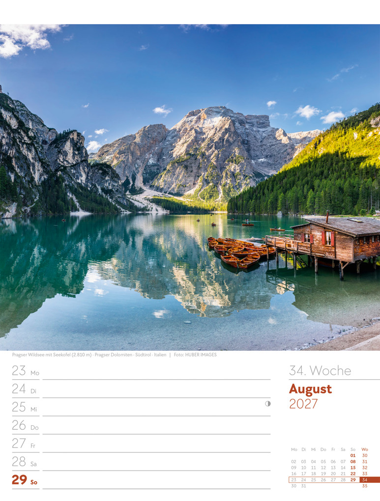 Weitere Ansicht: Faszination Alpenwelt Wochenplaner Kalender 2027 | Ackermann Kunstverlag GmbH