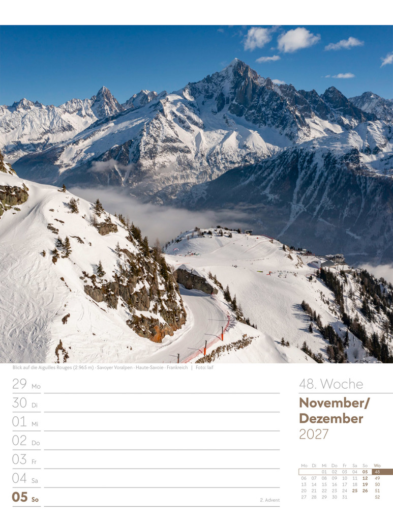 Weitere Ansicht: Faszination Alpenwelt Wochenplaner Kalender 2027 | Ackermann Kunstverlag GmbH