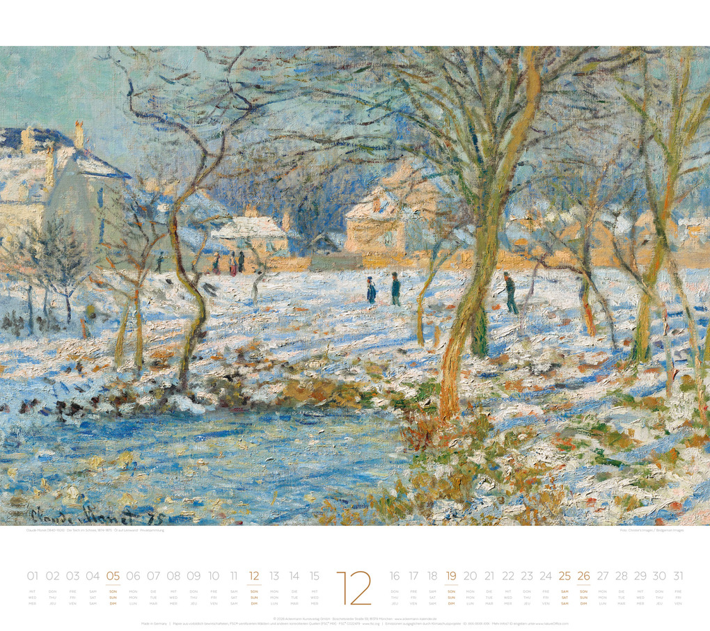Weitere Ansicht: Die Kunst der Stille Kalender 2027 | Ackermann Kunstverlag GmbH