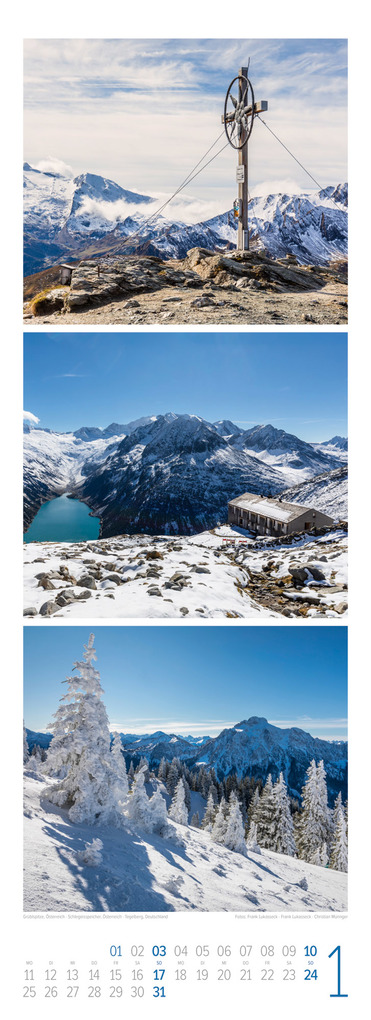 Weitere Ansicht: Bergzeit Triplet-Kalender 2027 | Ackermann Kunstverlag GmbH