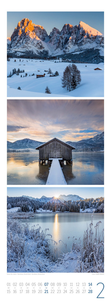 Weitere Ansicht: Bergzeit Triplet-Kalender 2027 | Ackermann Kunstverlag GmbH